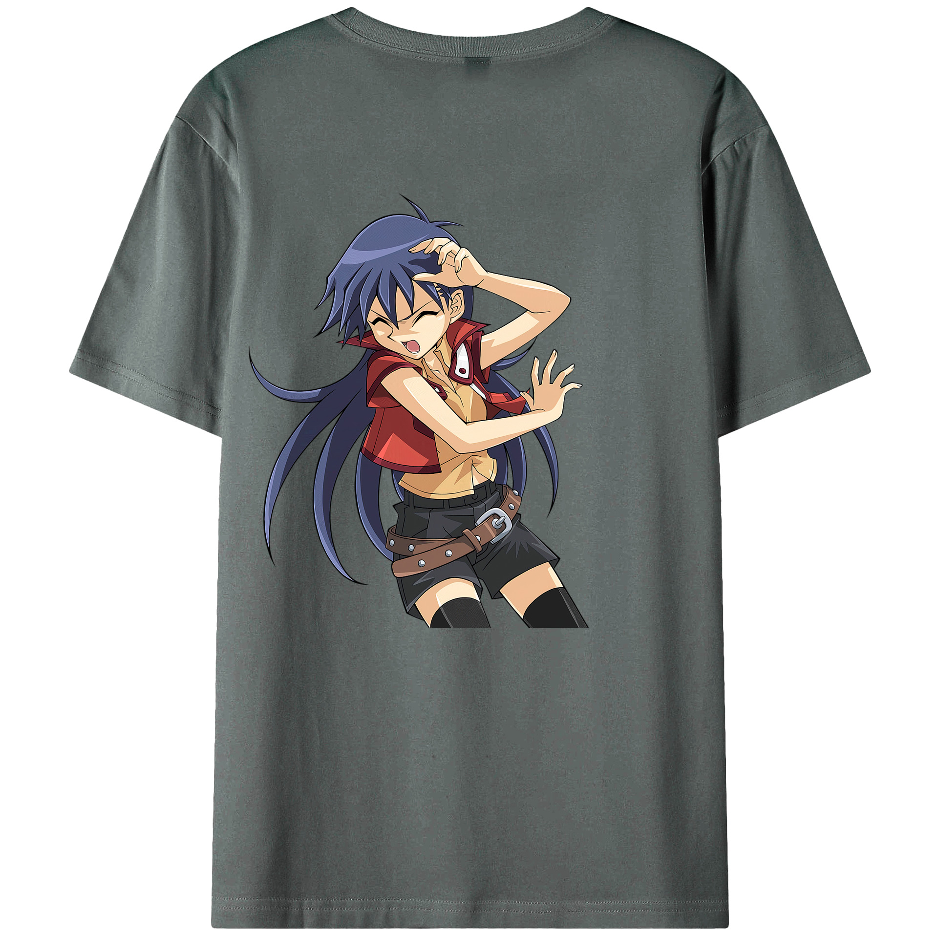 （画像用） 遊☆戯☆王 Yu-Gi-Oh! 綿100％ メンズ半袖Tシャツ（バックプリント） 通気性